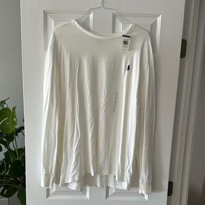 Men's White Long Sleeve Shirt